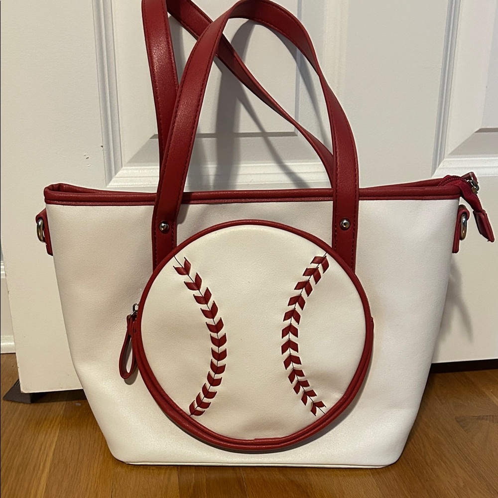 BASEBALL themed tote//purse